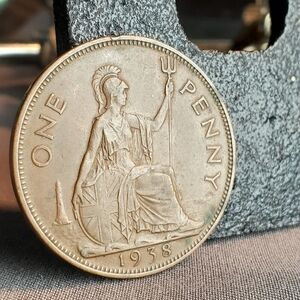 BU 1938 Great Britain Penny KM# 838